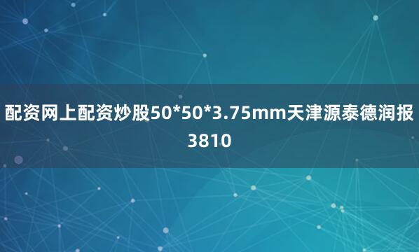 配资网上配资炒股50*50*3.75mm天津源泰德润报3810